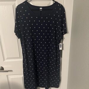 Old Navy Blue Dress with White Stars
